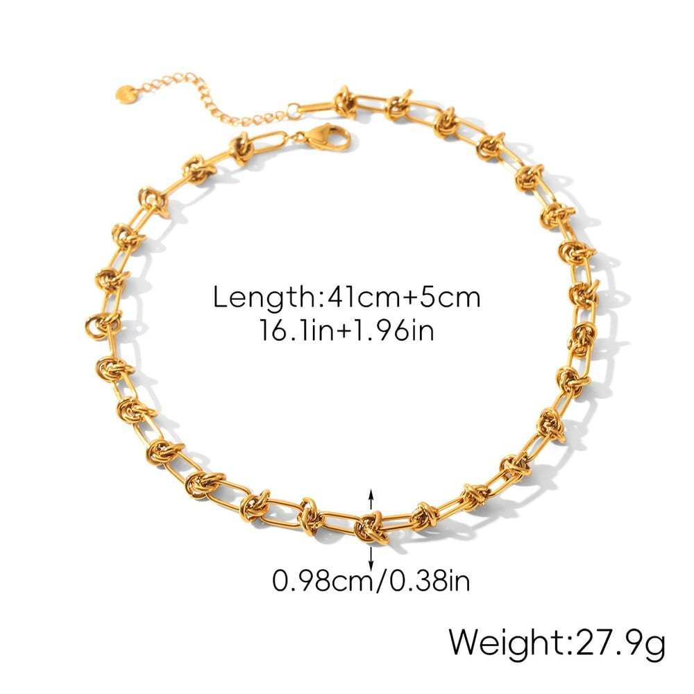 Vivian Gold Tone Chain Necklace