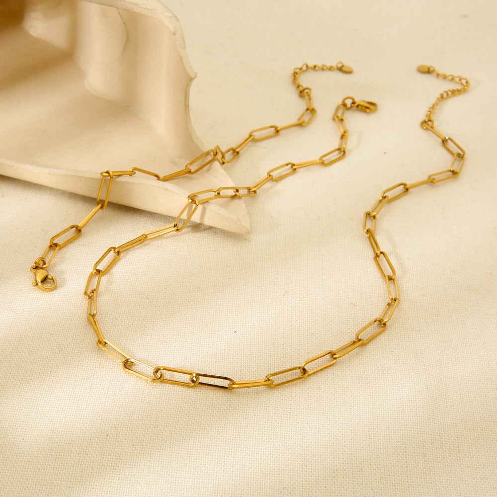 Caroline Gold Tone Chain Bracelet
