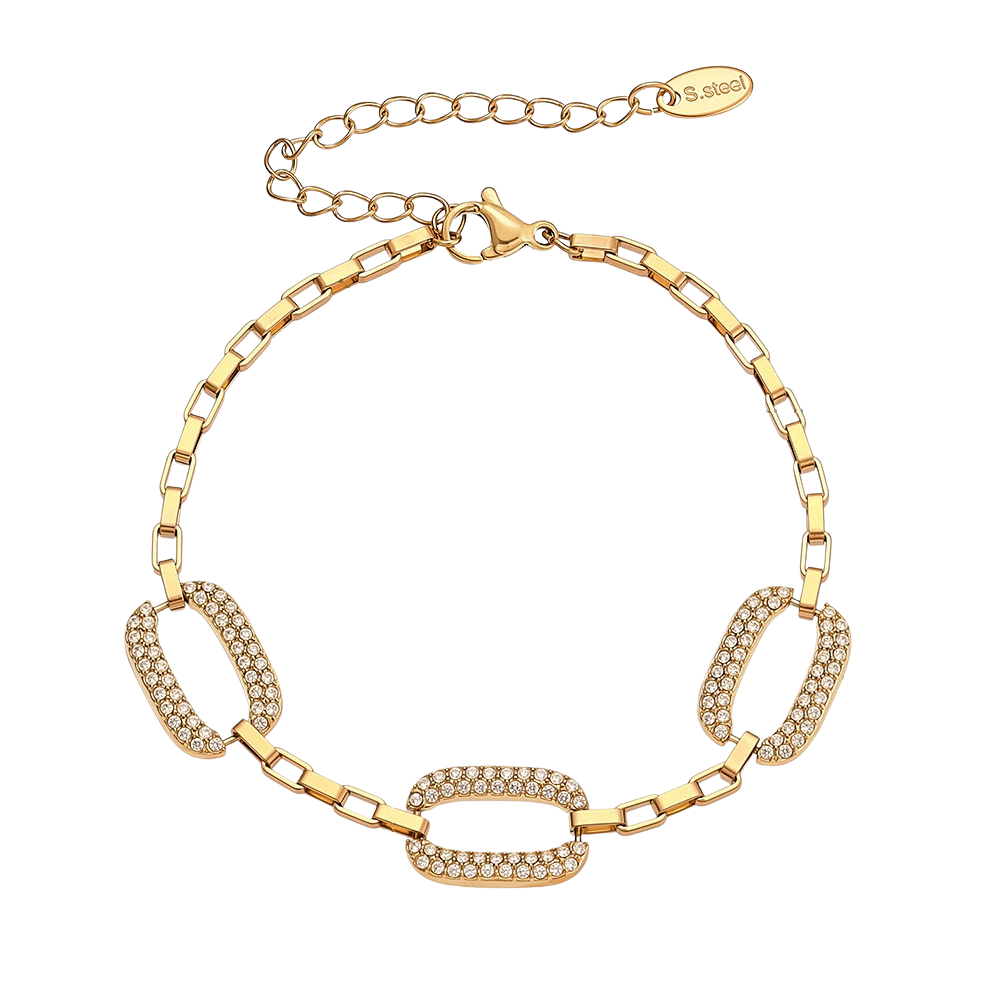 Phoebe Gold Tone Zircon Bracelet