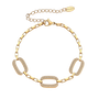 Phoebe Gold Tone Zircon Bracelet