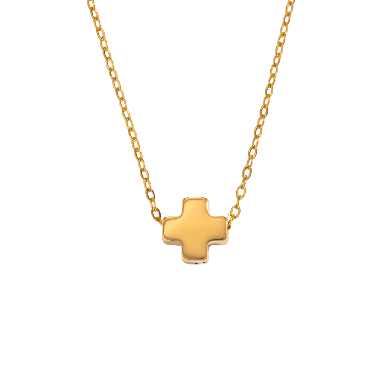 Isla Gold Tone Cross Necklace