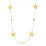 Ariana Gold Tone Stars Long Necklace