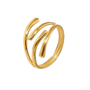 Gianna Gold Tone Flower Ring