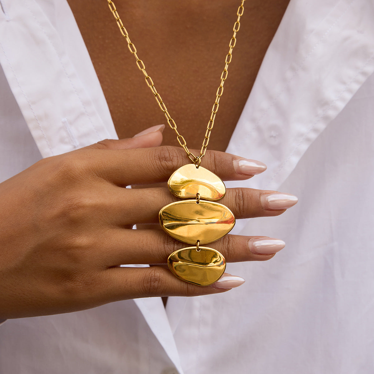 Vera Gold Tone Statement Necklace