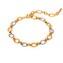 Leilani Two Tone Chain Bracelet