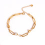 Katherine Gold Tone Chain Bracelet