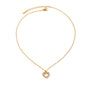 Layla Gold Tone Heart Zircon Necklace