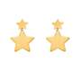 Ariana Glod Tone Stars Earrings