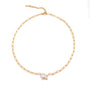 Clara Gold Tone Zircon Necklace