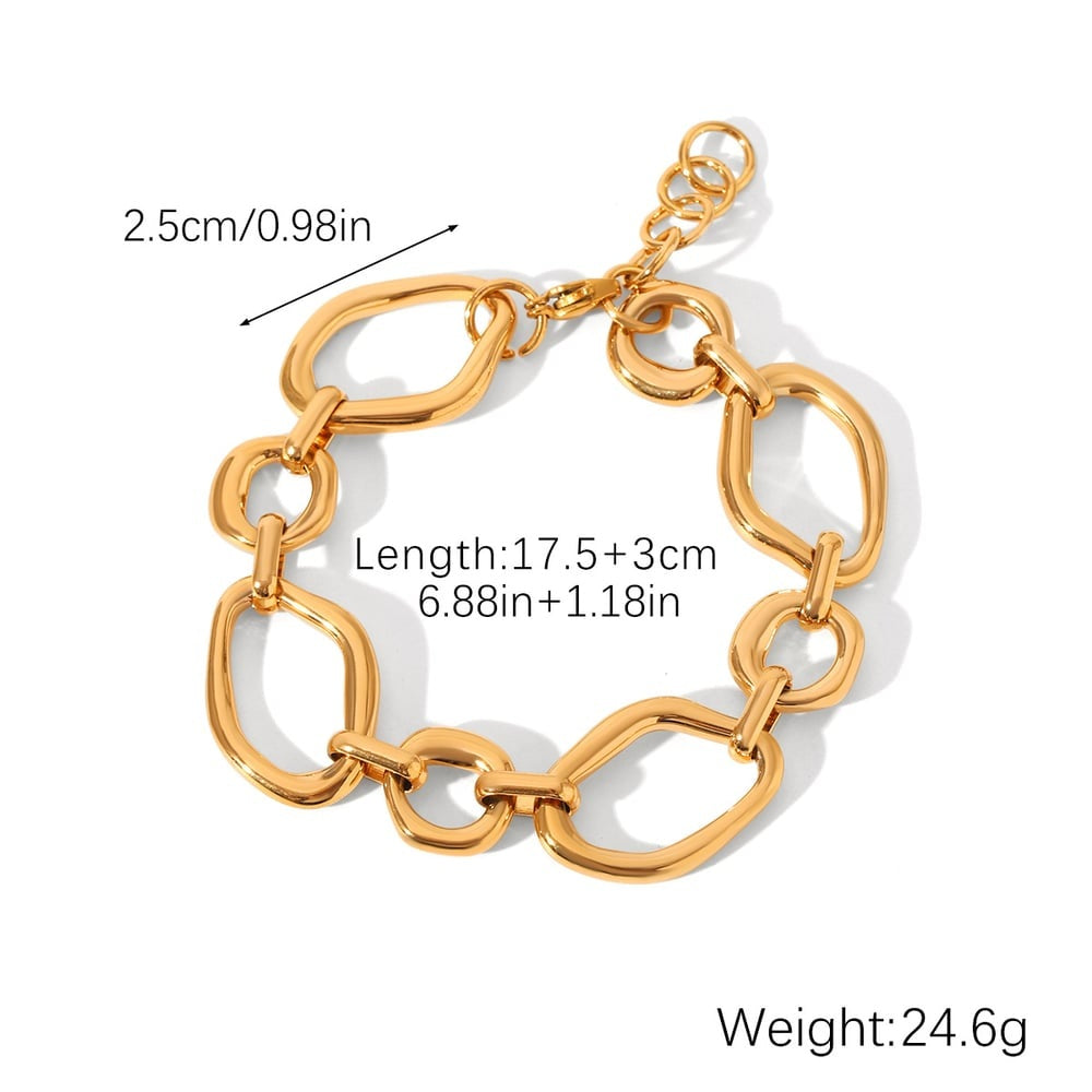 Delilah Gold Tone Chain Bracelet