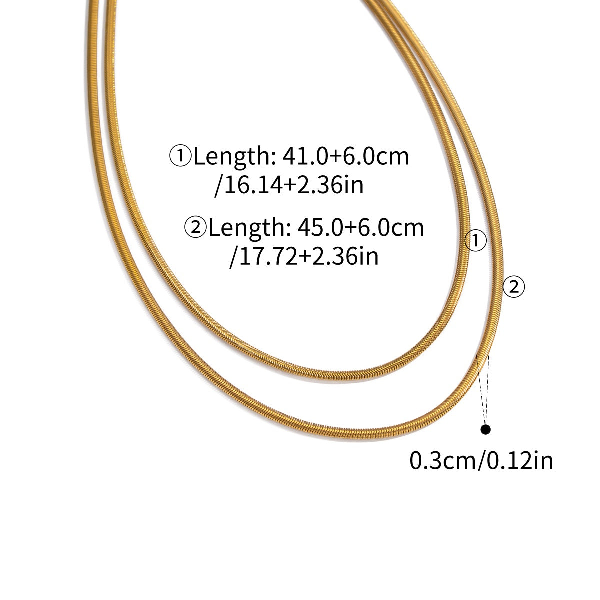 Sarah Gold Tone Layered Necklace