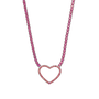 Ailany Pink Heart Zircon Necklace