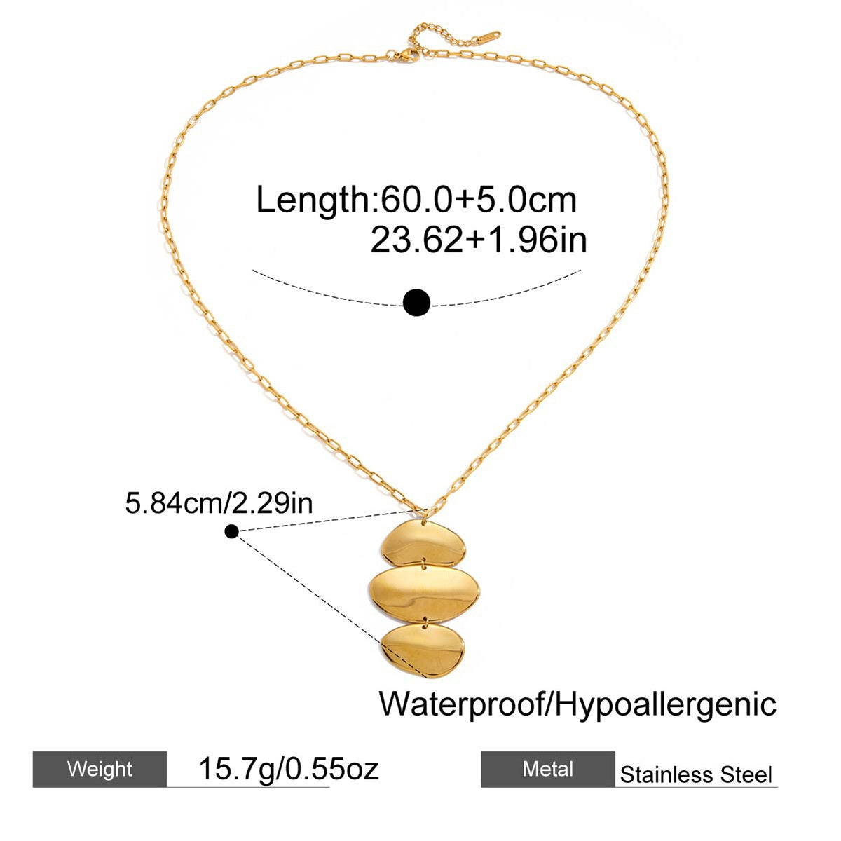 Vera Gold Tone Statement Necklace