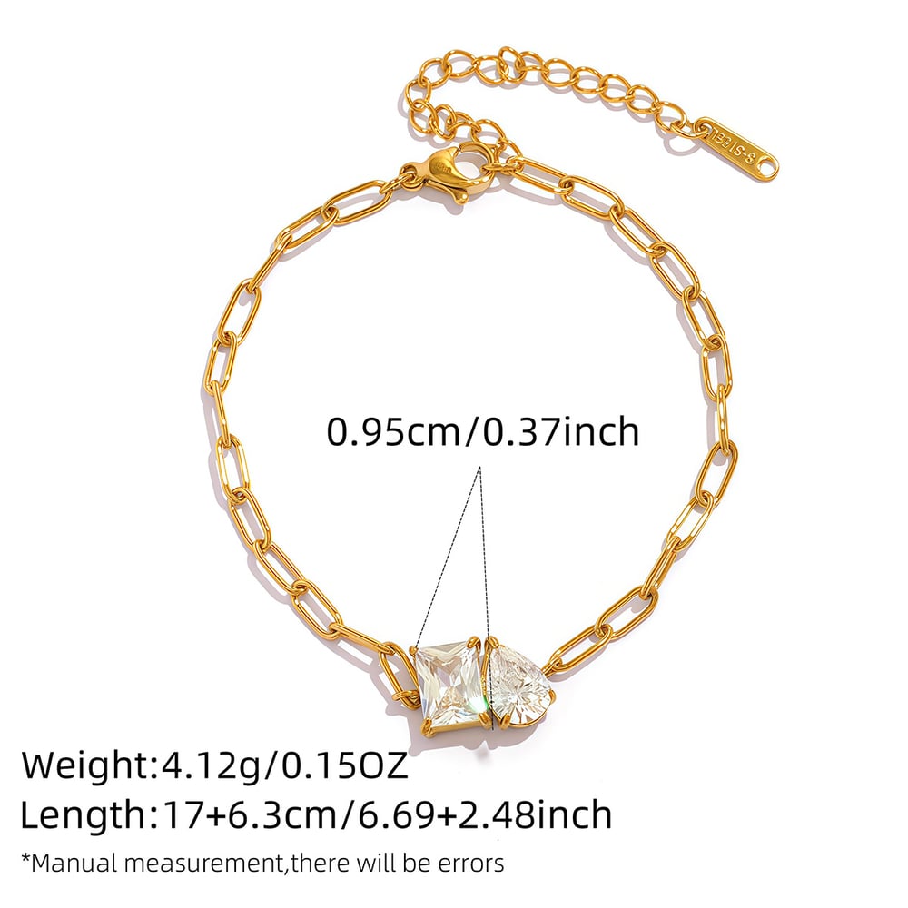 Clara Gold Tone Zircon Bracelet
