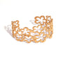 Josephine Gold Tone Flower Cuff Bracelet