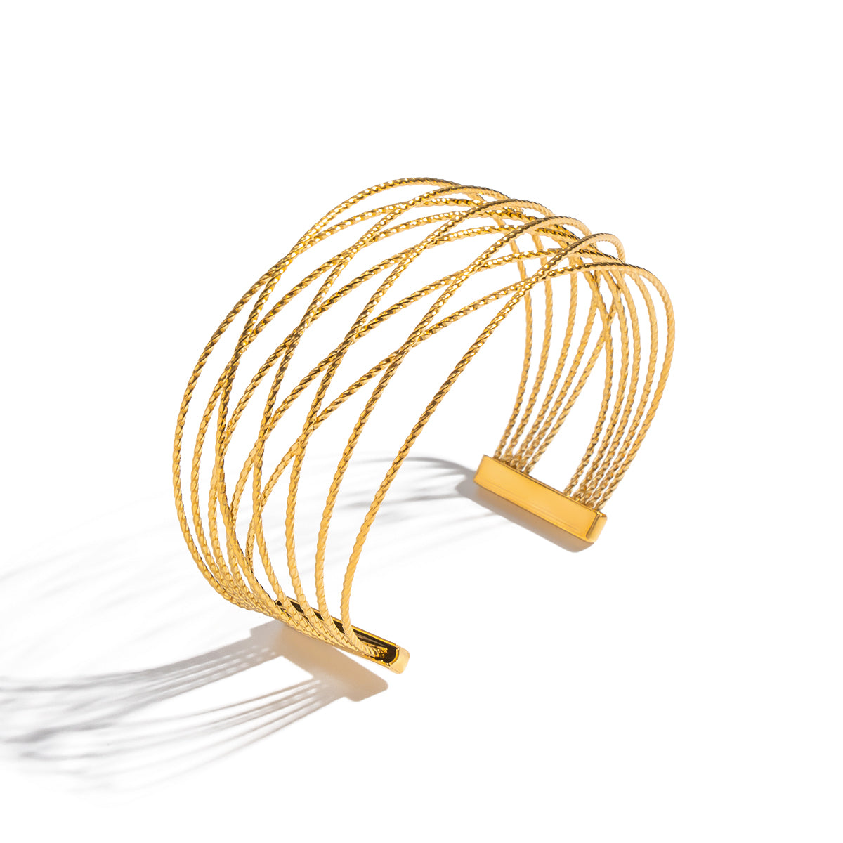 Emersyn Gold Tone Cuff Bracelet