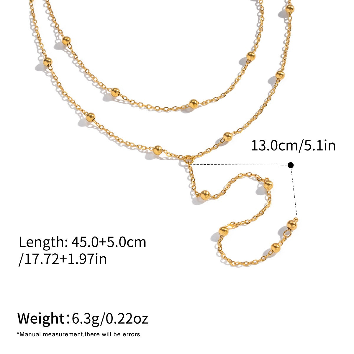 Sophie Gold Tone Layered Drop Earrings