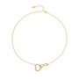 Maria Gold Tone Infinity Heart Zircon Necklace
