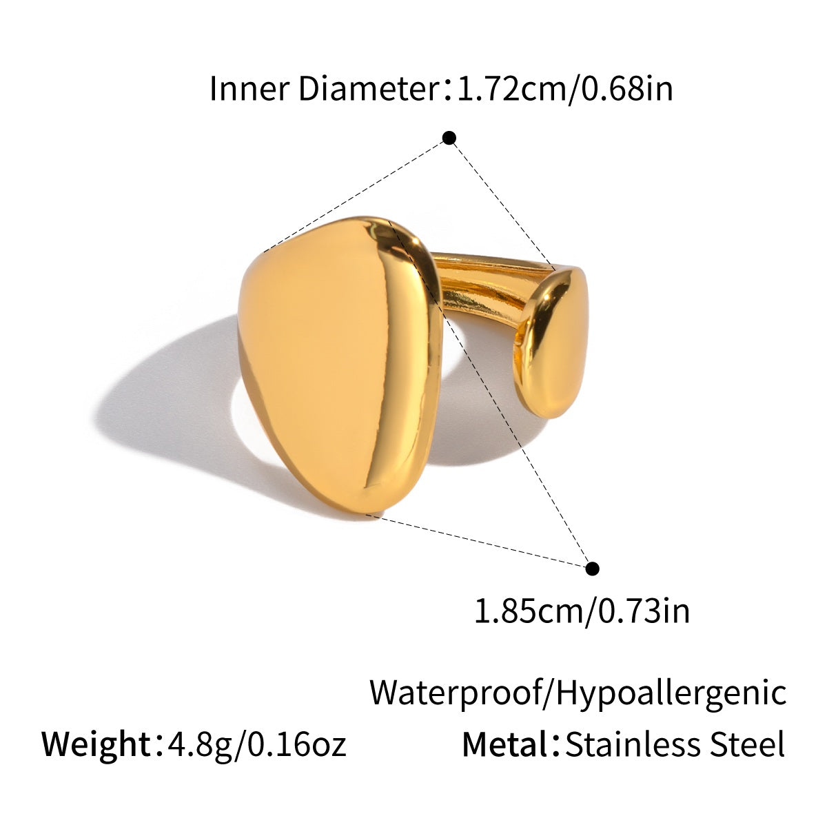 Alani Gold Tone Statement Ring