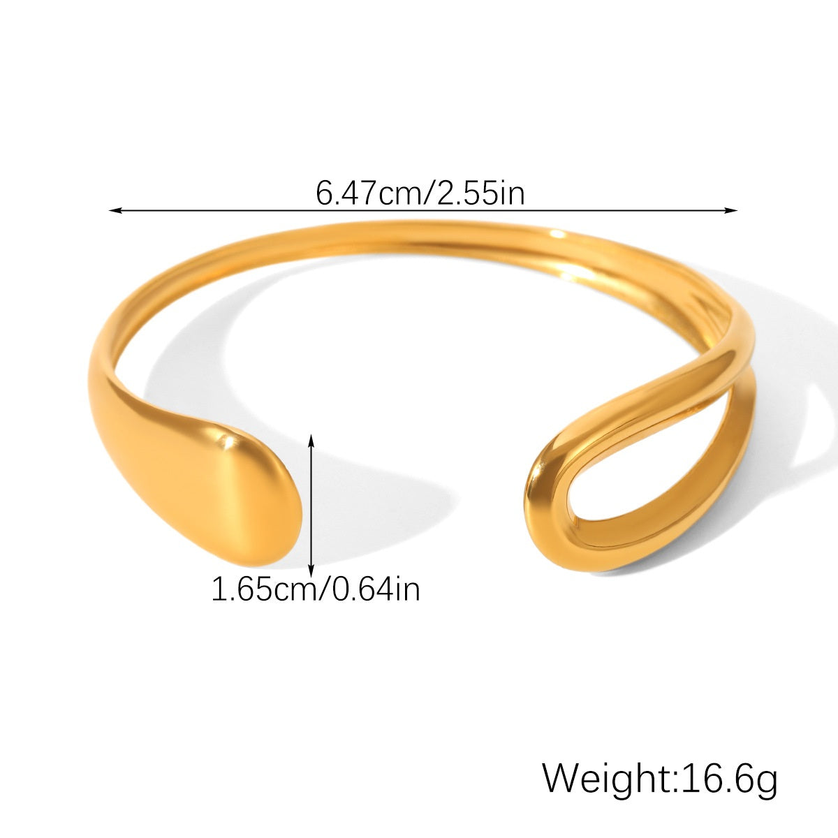 Kehlani Gold Tone Cuff Bracelet