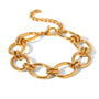 Claire Gold Tone Chain Bracelet