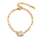 Clara Gold Tone Zircon Bracelet