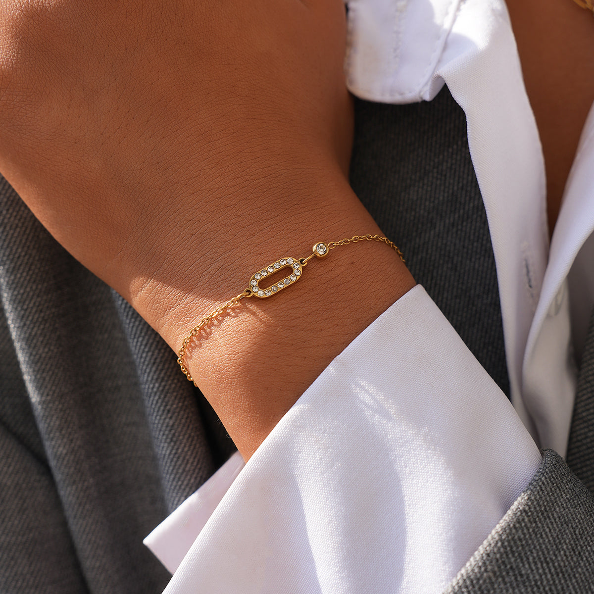 Liliana Gold Tone Zircon Bracelet