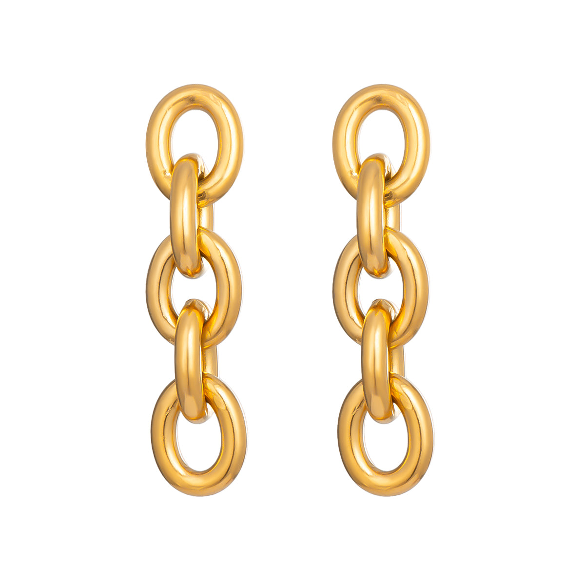 Sofia Gold Chain Dangle Earrings