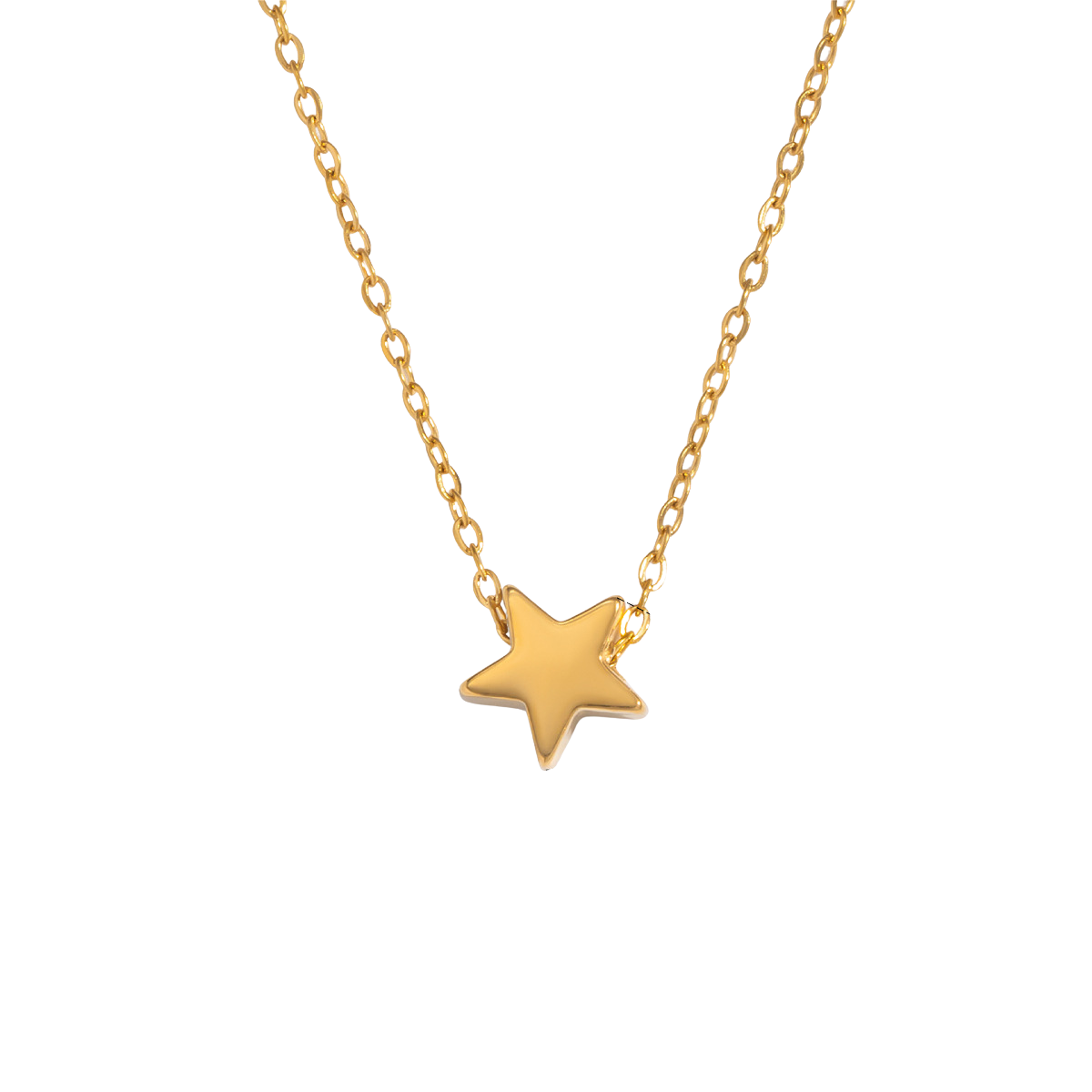 Isla Gold Tone Star Necklace