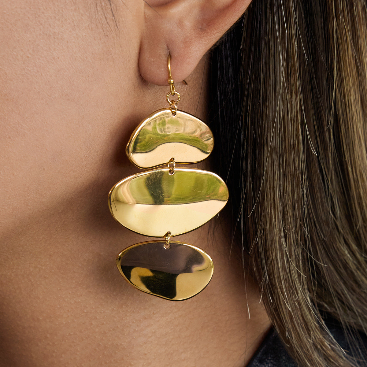 Vera Gold Tone Statement Earrings