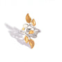 Aria Two Tone Leaves Ring