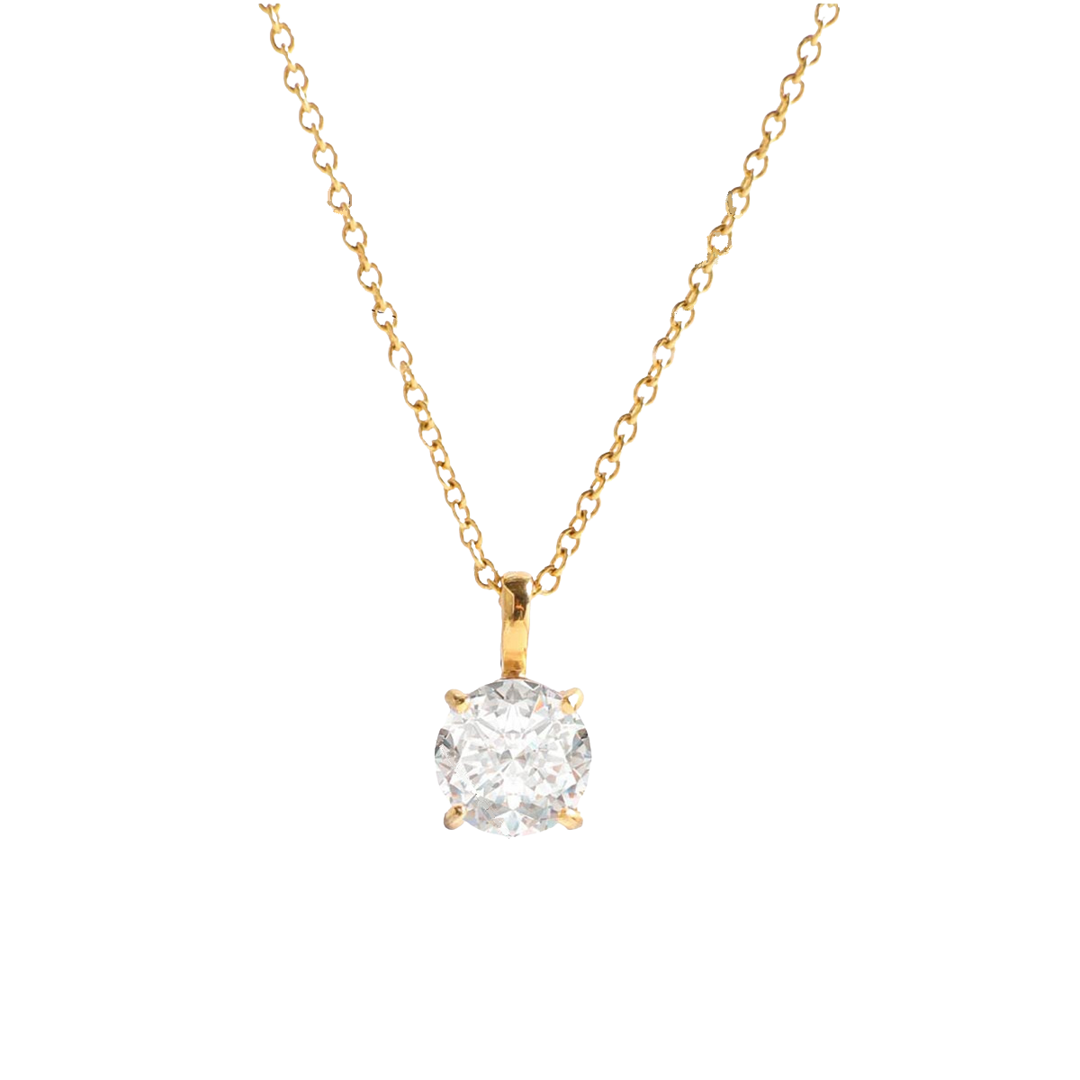 Adaline Gold Tone Zircon Necklace