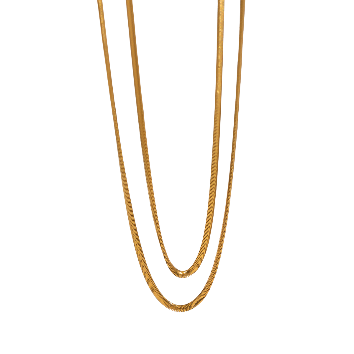 Sarah Gold Tone Layered Necklace