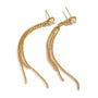Oakley Gold Tone Zircon Drop Earrings