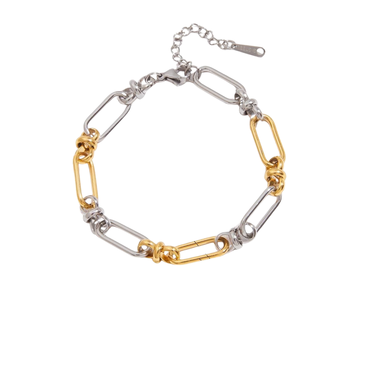 Esther Two Tone Chain Bracelet