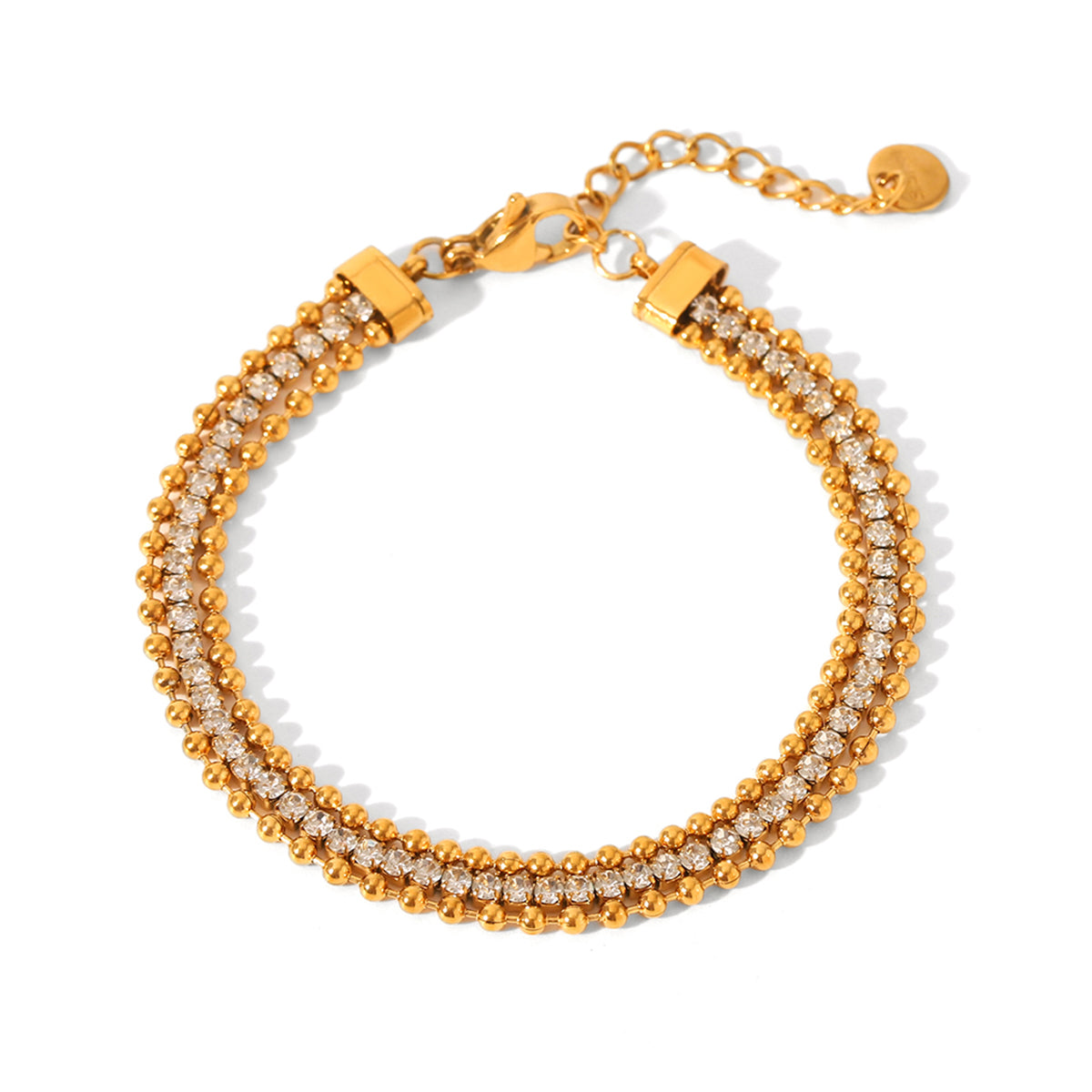 Reese Gold Tone Luxurious Zircon Bracelet