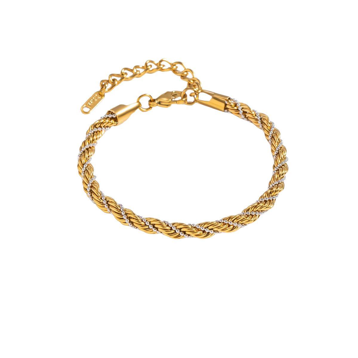 Sara Two Tone Chain Bracelet - large size