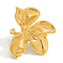 Olivia Gold Tone Flower Statement Ring
