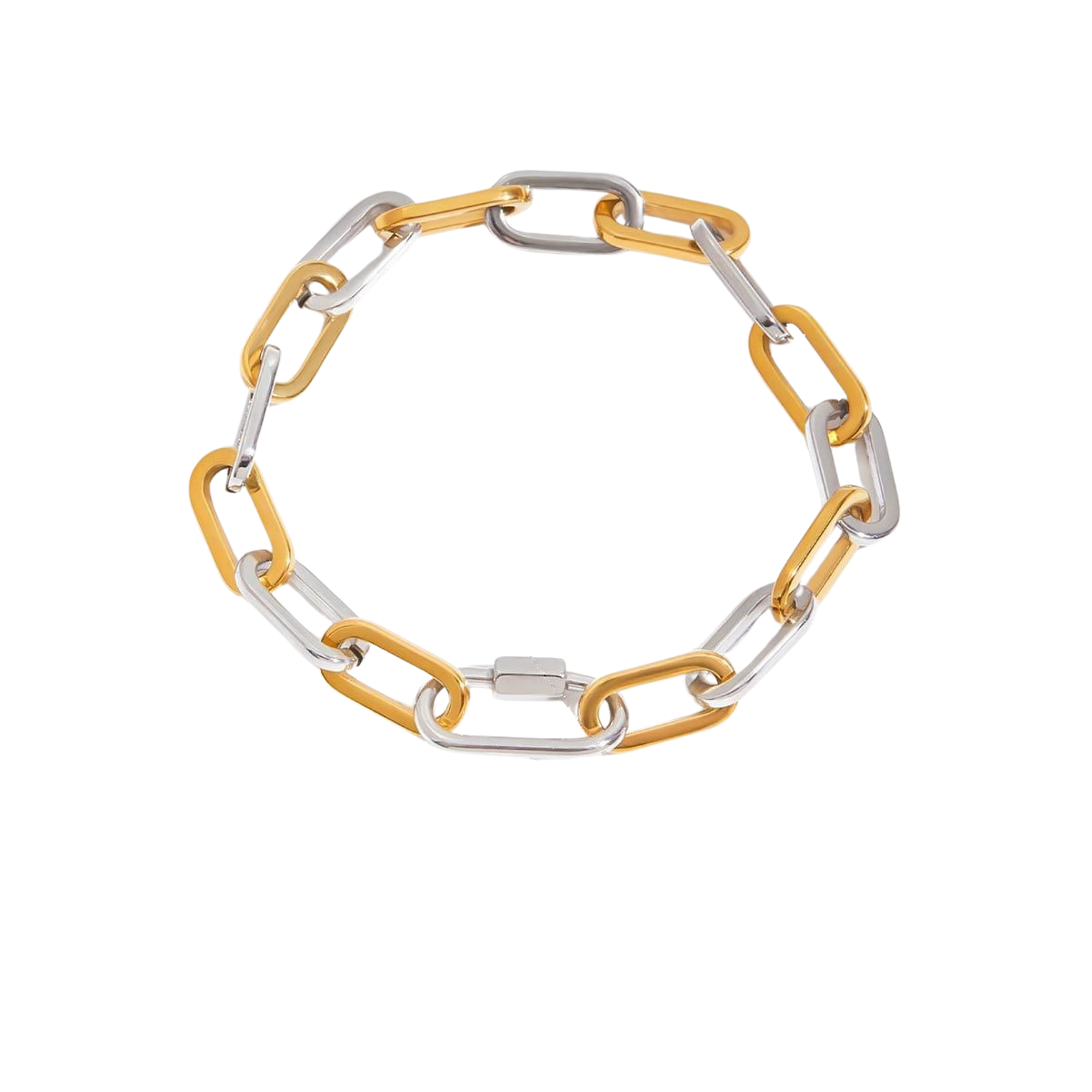 Brooklyn Two Tone Chain Bracelet