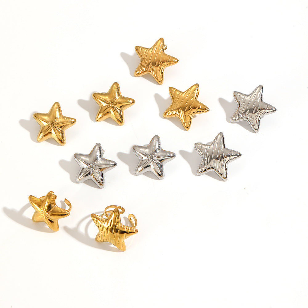 Athena Gold Tone Star Ring