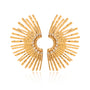 Juniper Gold Tone Wing Zircon Earrings