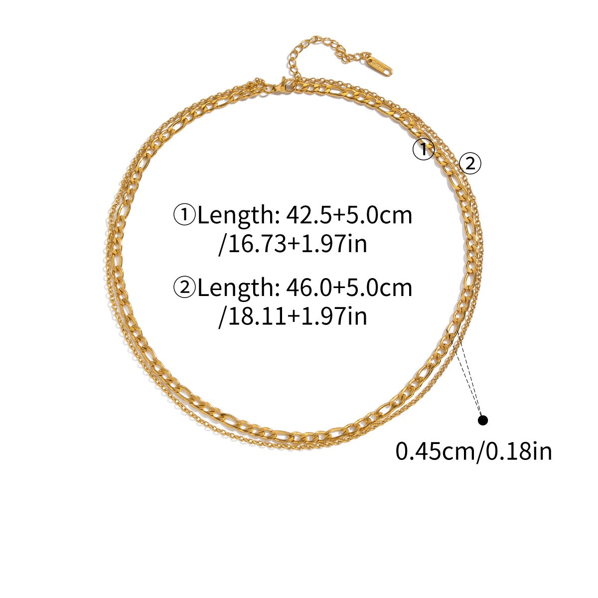 Kaia Gold Tone Layered Necklaces
