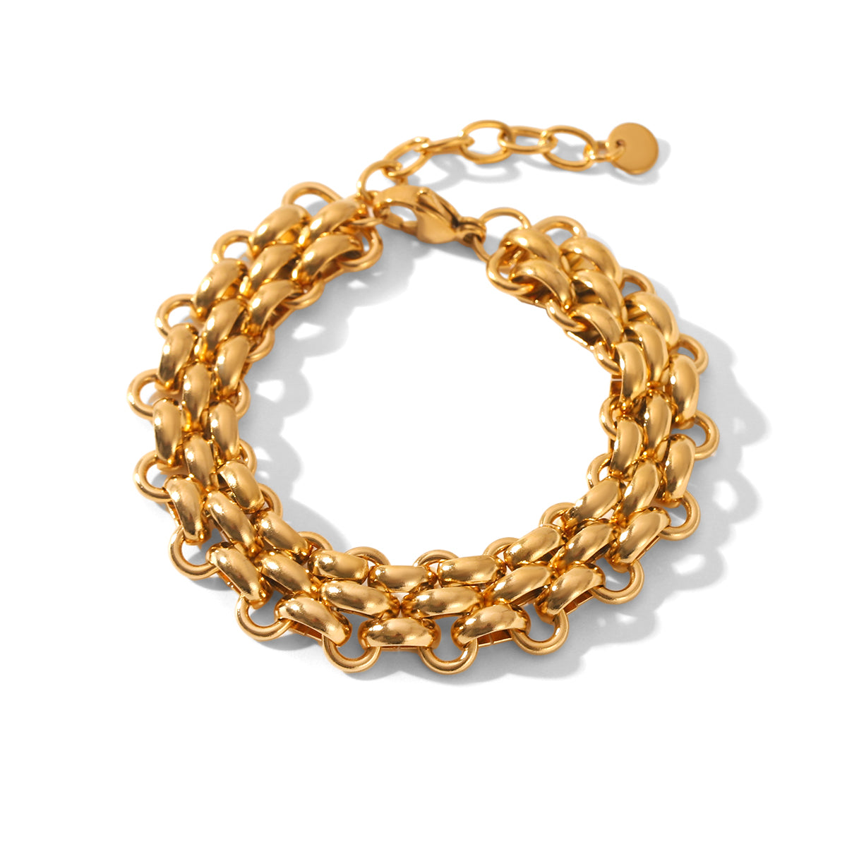 Lucy Gold Tone Chain Bracelet