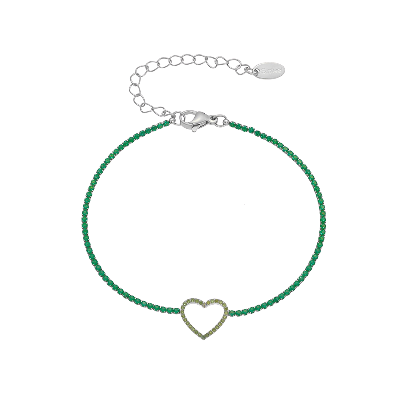 Ailany Green Heart Zircon Bracelet
