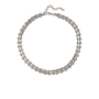 Bella Silver Tone Thick Chain Necklace