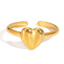 Nova Gold Tone Heart Ring