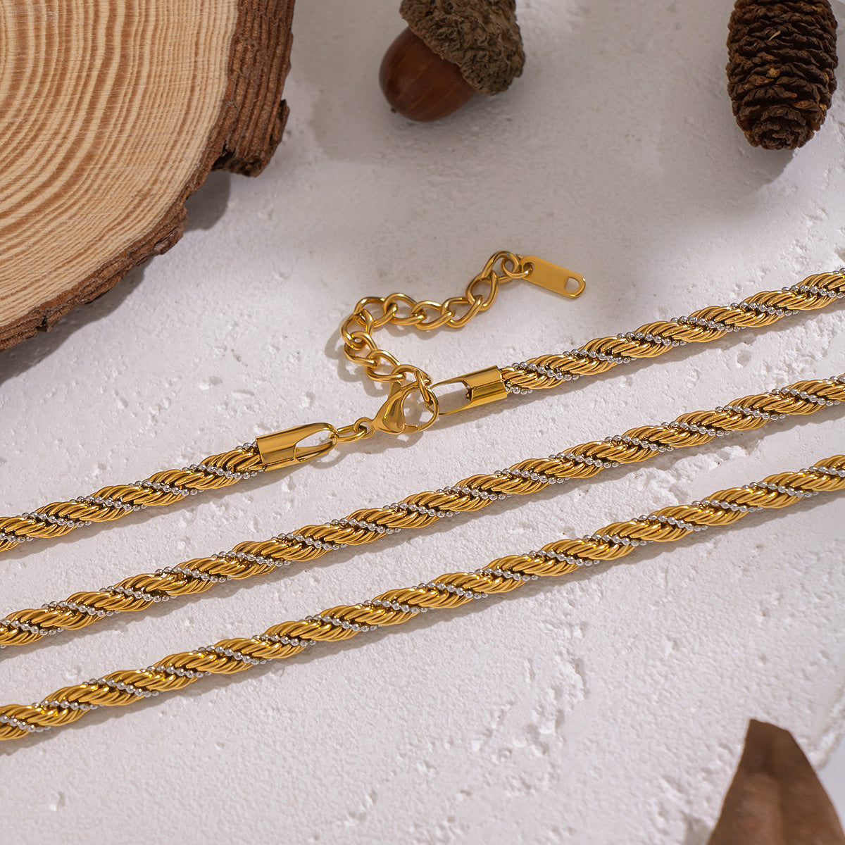 Sara Two Tone Chain Necklace