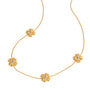 Violet Two Tone Clover Necklace