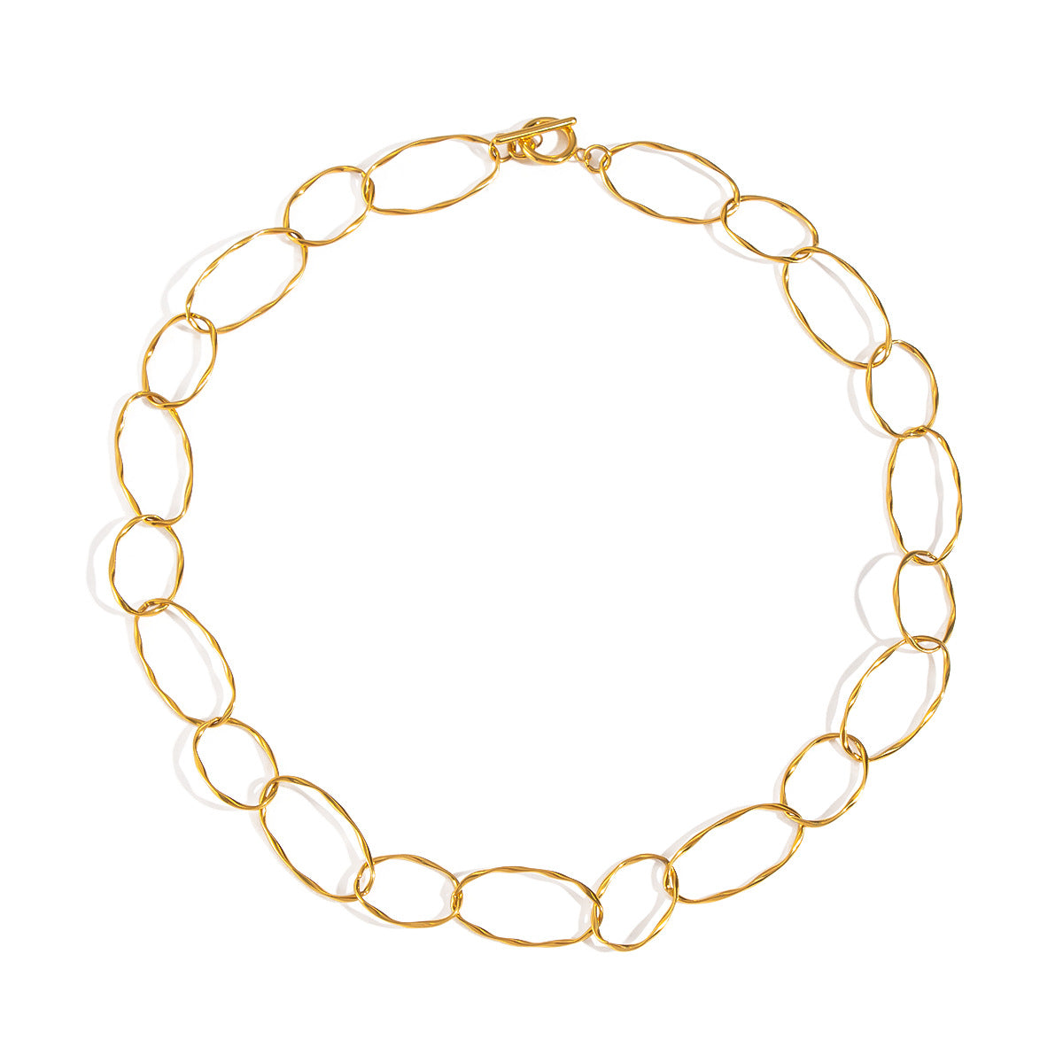 Serenity Gold Tone Long Necklace