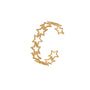Jade Gold Tone Star Cuff Bracelet